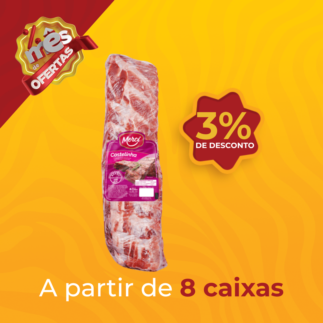 Costelinha Su&iacute;na Cong 10kg - Merc&iacute;